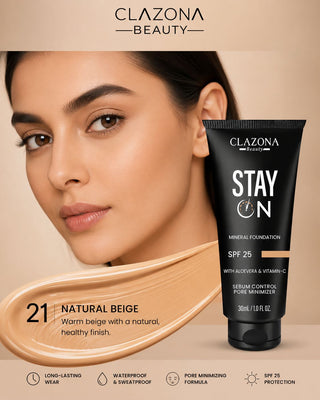 Stay On Mineral Foundation Clazona Beauty